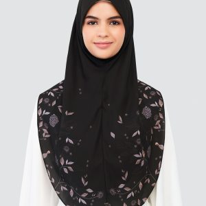 naelofar easyon printed chiffon instant